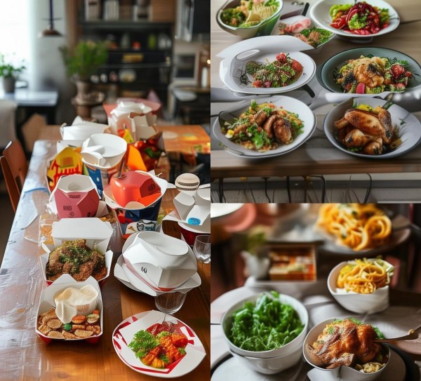 三餐外卖，自己做的美味佳肴
